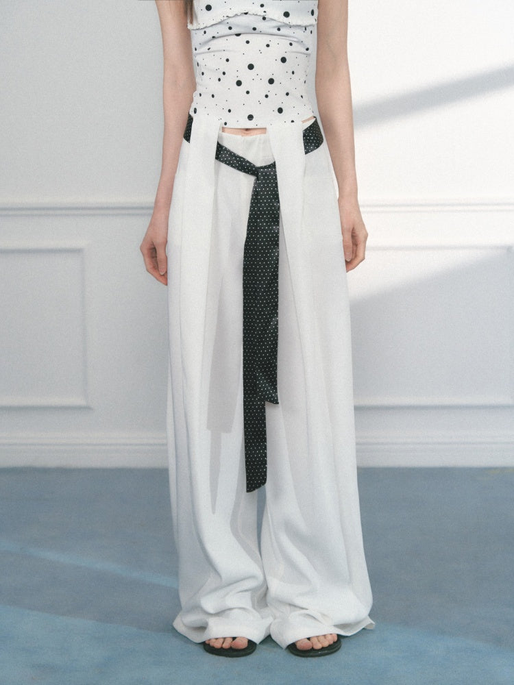 [Polka Concerto] Original Polka Dot Versatile Casual Loose Casual Wide-Leg Pants【s0000013550】