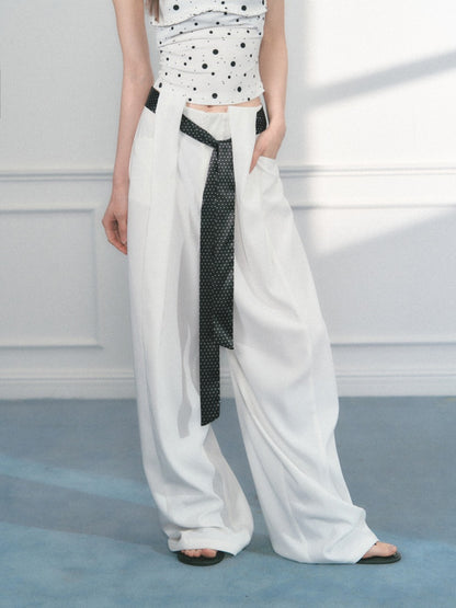 [Polka Concerto] Original Polka Dot Versatile Casual Loose Casual Wide-Leg Pants【s0000013550】