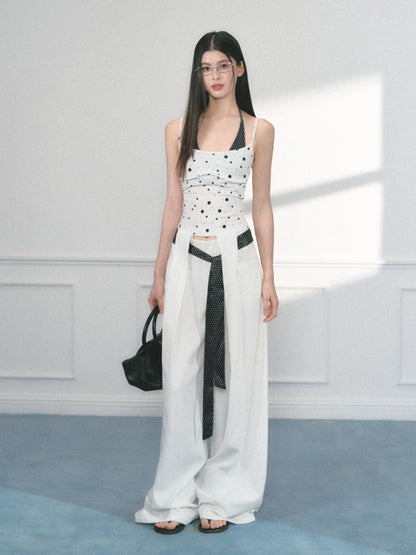 [Polka Concerto] Original Polka Dot Versatile Casual Loose Casual Wide-Leg Pants【s0000013550】