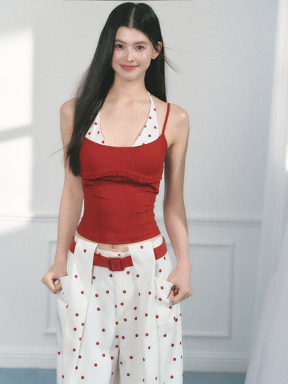 [Baileys Dessert Wine] Original Multi-Color Print Design Camisole【s0000013551】