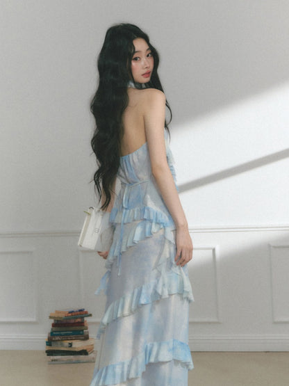 [Sea Salt Mint] Original Design Waist Cinched Camisole & Skirt【s0000013553】
