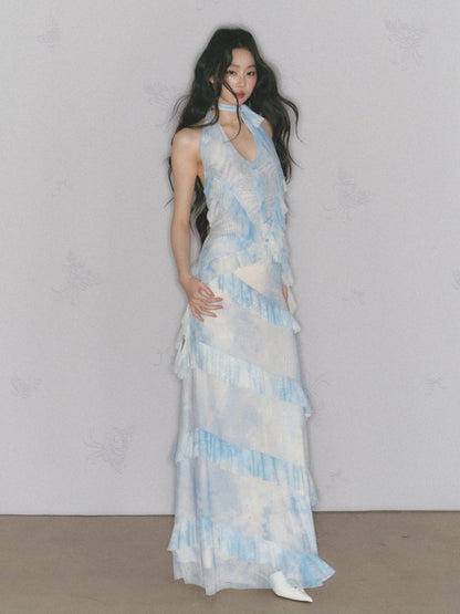 [Sea Salt Mint] Original Design Waist Cinched Camisole & Skirt【s0000013553】