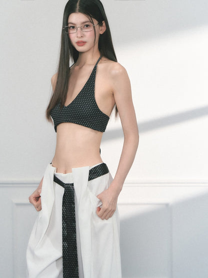 [Baileys Sweet Wine] Multi-Color Halter Neck Slim Bra Top【s0000013554】