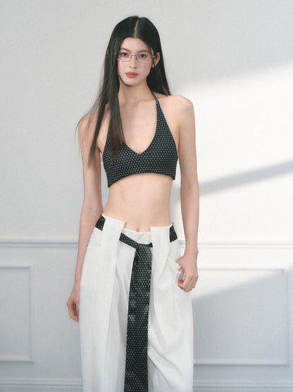 [Baileys Sweet Wine] Multi-Color Halter Neck Slim Bra Top【s0000013554】