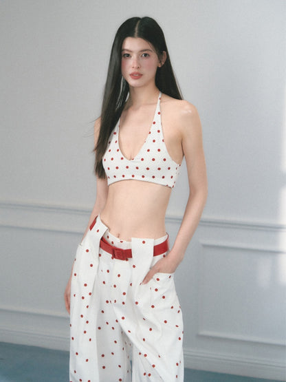 [Baileys Sweet Wine] Multi-Color Halter Neck Slim Bra Top【s0000013554】