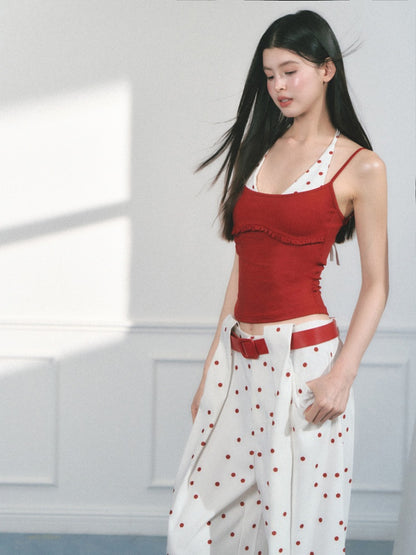 [Baileys Sweet Wine] Multi-Color Halter Neck Slim Bra Top【s0000013554】