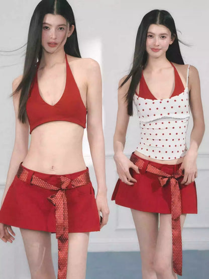 [Baileys Sweet Wine] Multi-Color Halter Neck Slim Bra Top【s0000013554】