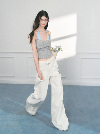 [Baileys Sweet Wine] Multi-Color Halter Neck Slim Bra Top【s0000013554】