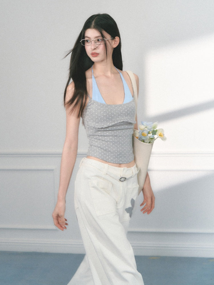 [Baileys Sweet Wine] Multi-Color Halter Neck Slim Bra Top【s0000013554】