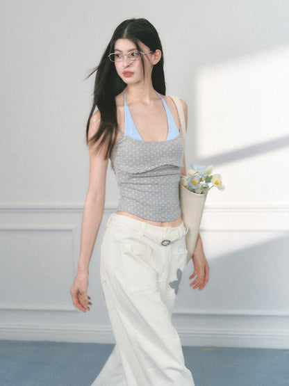 [Baileys Sweet Wine] Multi-Color Halter Neck Slim Bra Top【s0000013554】