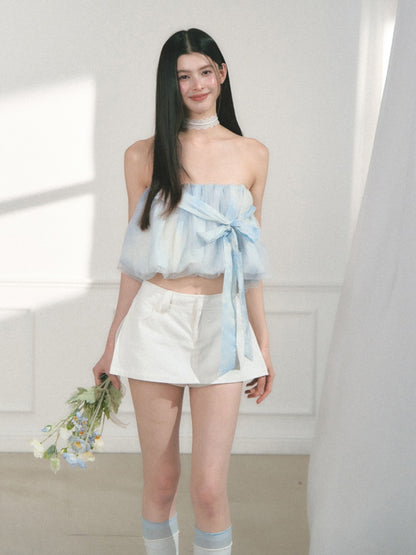 [Allow Me To Be Free] Original Solid Color Design A-Line Skirt Pants【s0000013557】