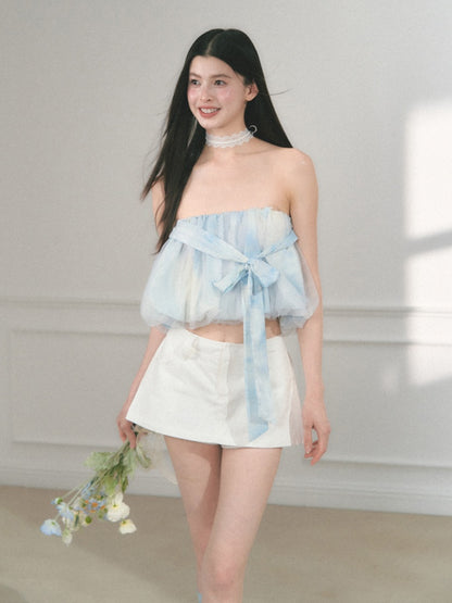 [Allow Me To Be Free] Original Solid Color Design A-Line Skirt Pants【s0000013557】