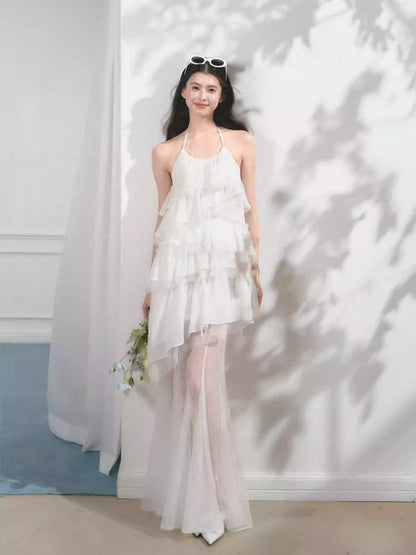 [Gardenia Letter] Original Mesh Design Suspender Dress & Skirt【s0000013558】