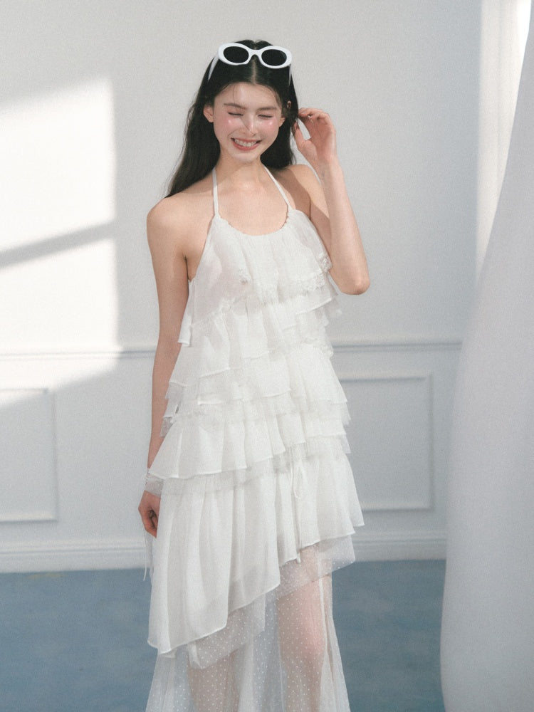 [Gardenia Letter] Original Mesh Design Suspender Dress & Skirt【s0000013558】