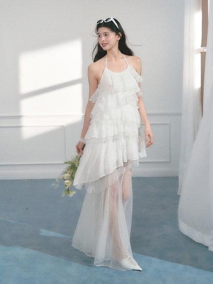 [Gardenia Letter] Original Mesh Design Suspender Dress & Skirt【s0000013558】