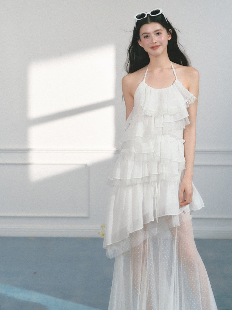 [Gardenia Letter] Original Mesh Design Suspender Dress & Skirt【s0000013558】