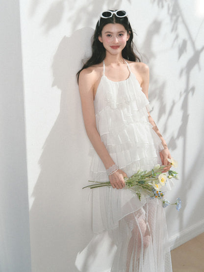[Gardenia Letter] Original Mesh Design Suspender Dress & Skirt【s0000013558】