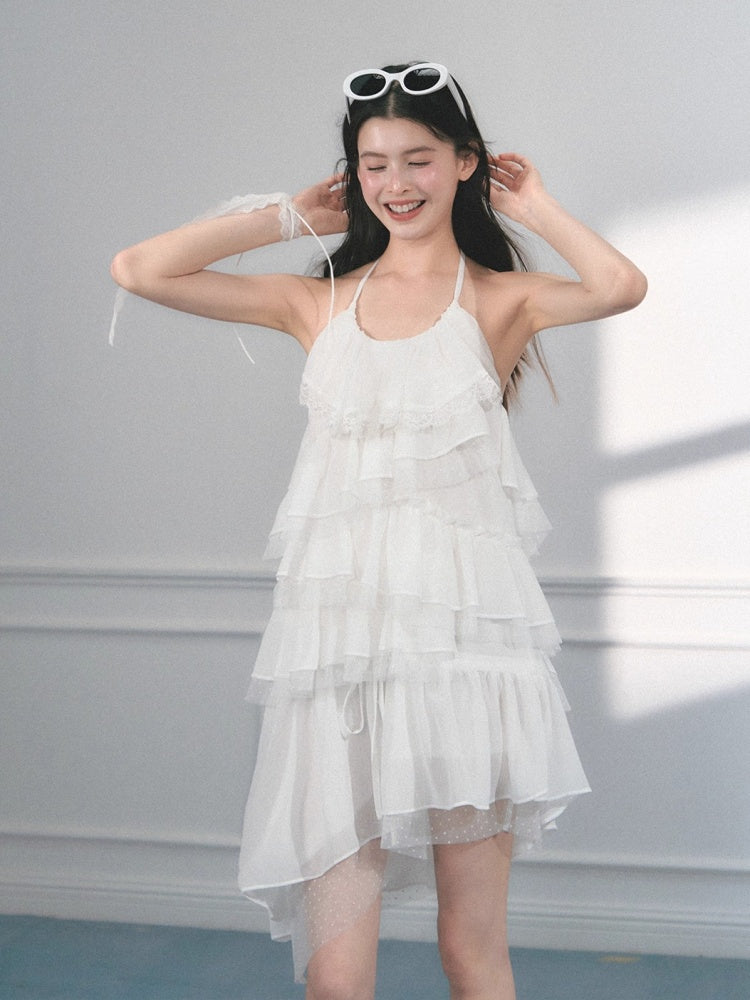 [Gardenia Letter] Original Mesh Design Suspender Dress & Skirt【s0000013558】