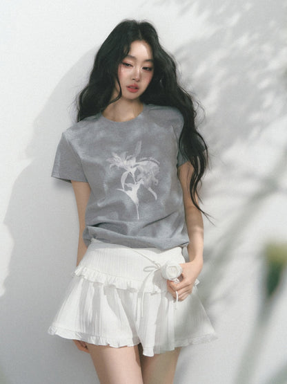 [Rose Poet] Original Ruffle Design A-Line Skirt【s0000013561】