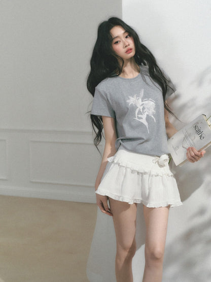 [Rose Poet] Original Ruffle Design A-Line Skirt【s0000013561】