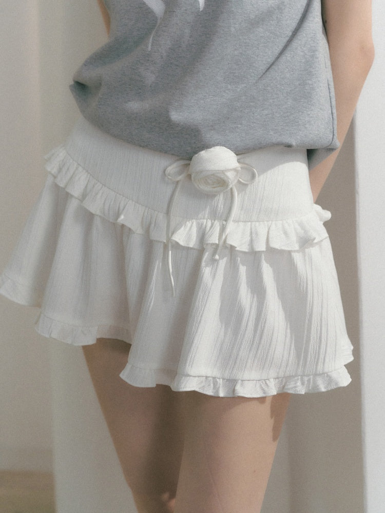 [Rose Poet] Original Ruffle Design A-Line Skirt【s0000013561】