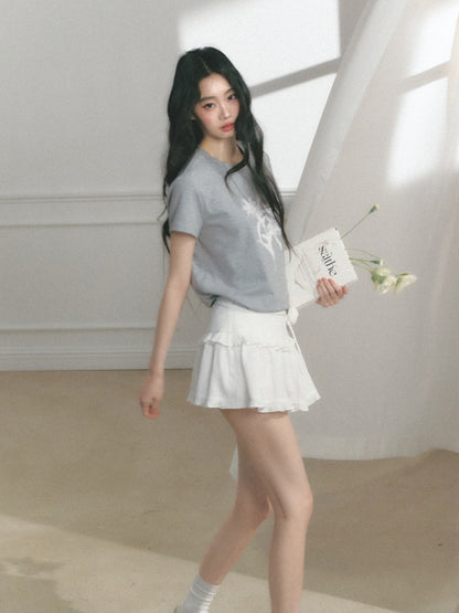 [Rose Poet] Original Ruffle Design A-Line Skirt【s0000013561】