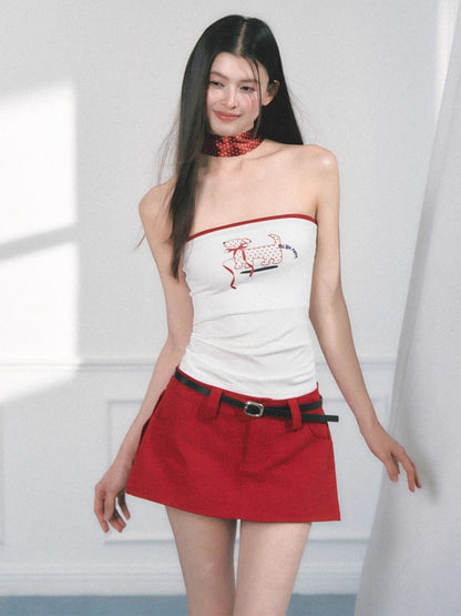 [Polka Concerto] Original French Polka Dot Ribbon Scarf【s0000013562】