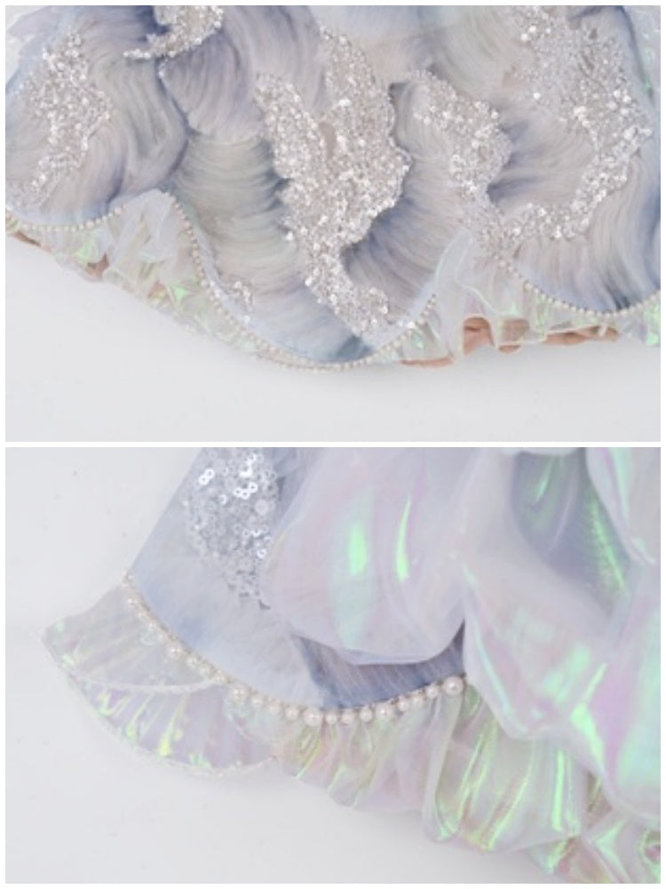 Call Of The Siren Mermaid Dress Island Vacation Beaded Short Skirt【s0000013563】