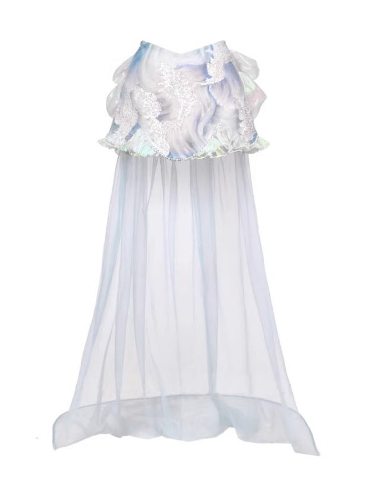 Call Of The Siren Mermaid Dress Island Vacation Beaded Short Skirt【s0000013563】