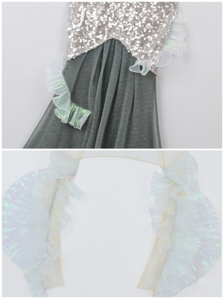 Call Of The Siren Mermaid Seaside Vacation Heavy Industries Sequins Polarized Dress【s0000013566】
