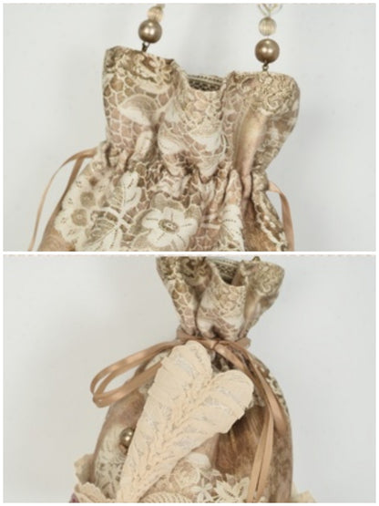 Vintage Elegant French Drawstring Heart Pocket Bag【s0000013568】