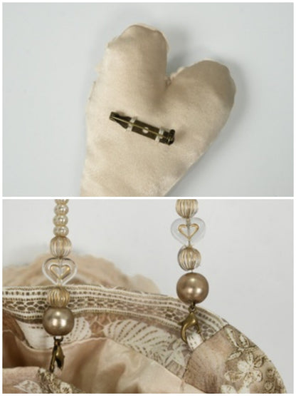 Vintage Elegant French Drawstring Heart Pocket Bag【s0000013568】