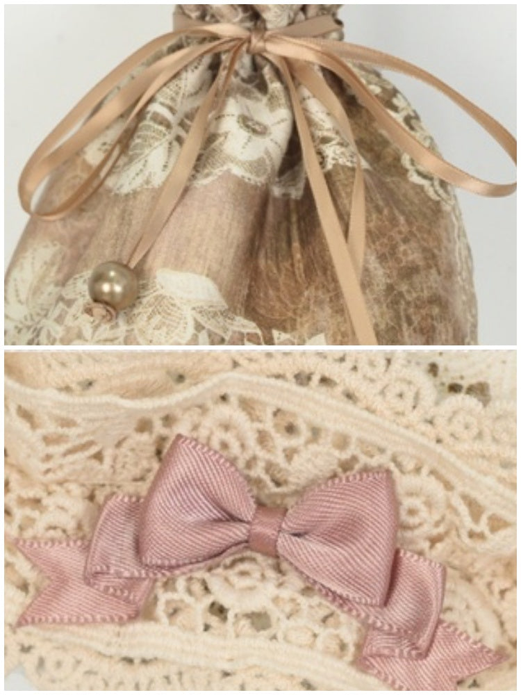 Vintage Elegant French Drawstring Heart Pocket Bag【s0000013568】