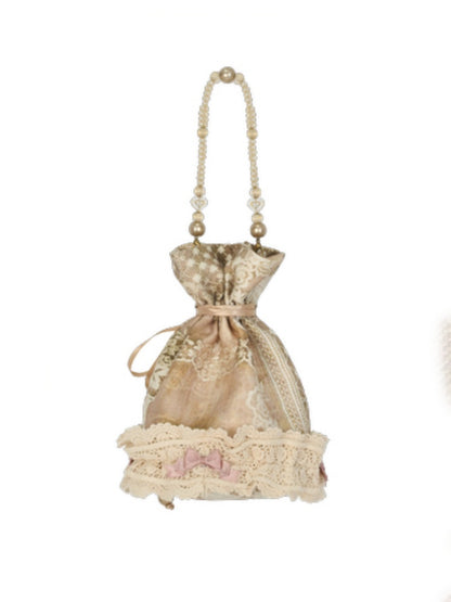Vintage Elegant French Drawstring Heart Pocket Bag【s0000013568】