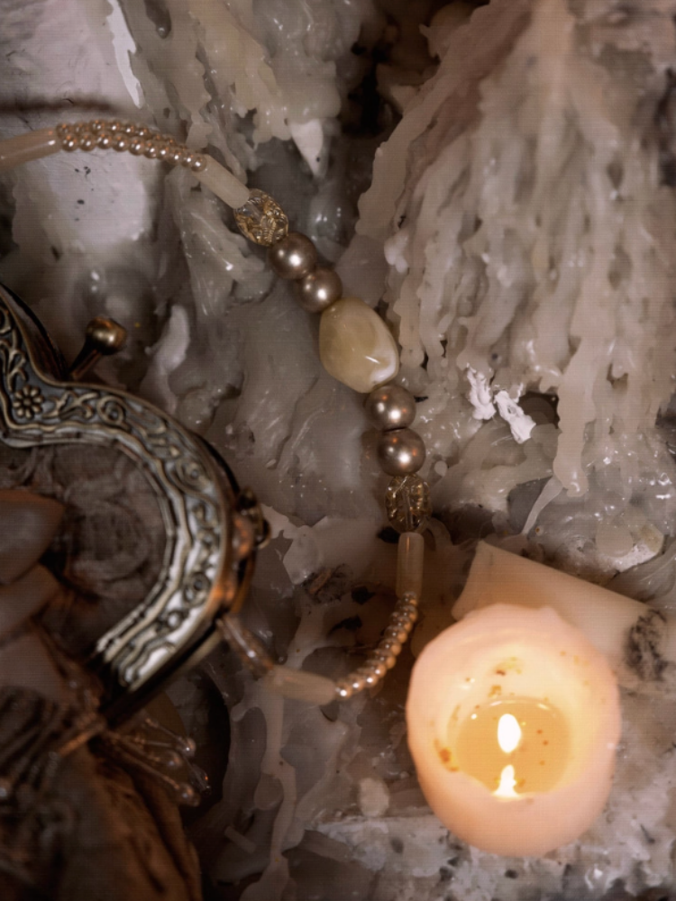 Love French Rococo Elegant Plate Embroidery Antique Feeling Handbag【s0000013569】