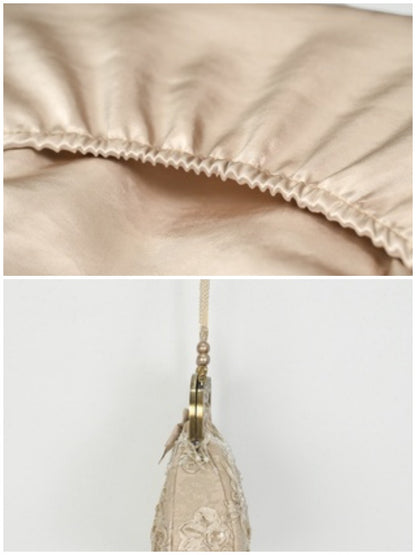 Love French Rococo Elegant Plate Embroidery Antique Feeling Handbag【s0000013569】