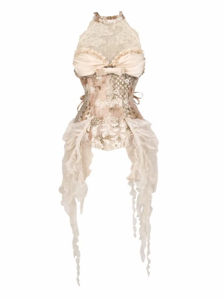 Rococo Vintage Elegant Herringbone Corset Slim Tunic【s0000013571