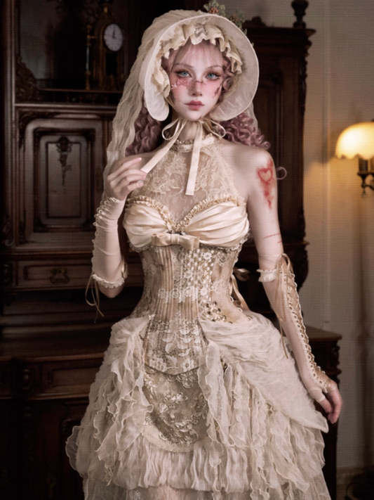 Rococo Vintage Elegant Herringbone Corset Slim Tunic【s0000013571】