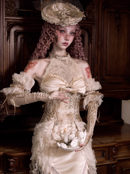 Rococo Vintage Elegant Herringbone Corset Slim Tunic【s0000013571】