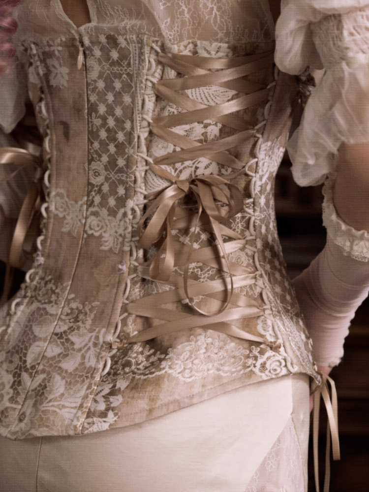 Rococo Vintage Elegant Herringbone Corset Slim Tunic【s0000013571】