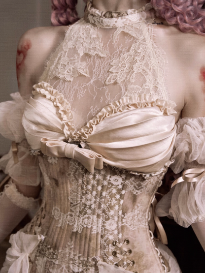 Rococo Vintage Elegant Herringbone Corset Slim Tunic【s0000013571】