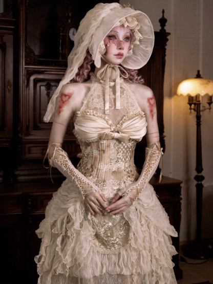 Rococo Vintage Elegant Herringbone Corset Slim Tunic【s0000013571】