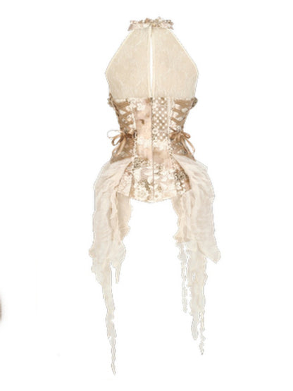 Rococo Vintage Elegant Herringbone Corset Slim Tunic【s0000013571】