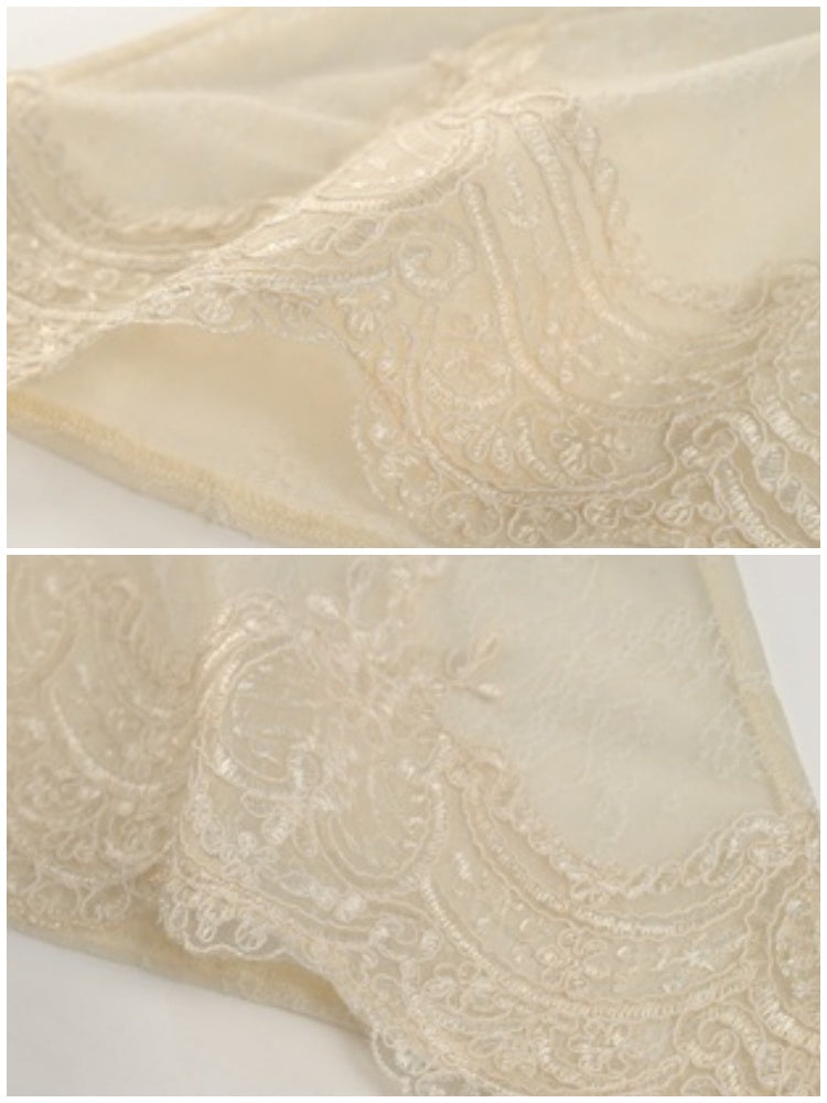 Lace Vintage Victorian Short Cape Shawl【s0000013573】