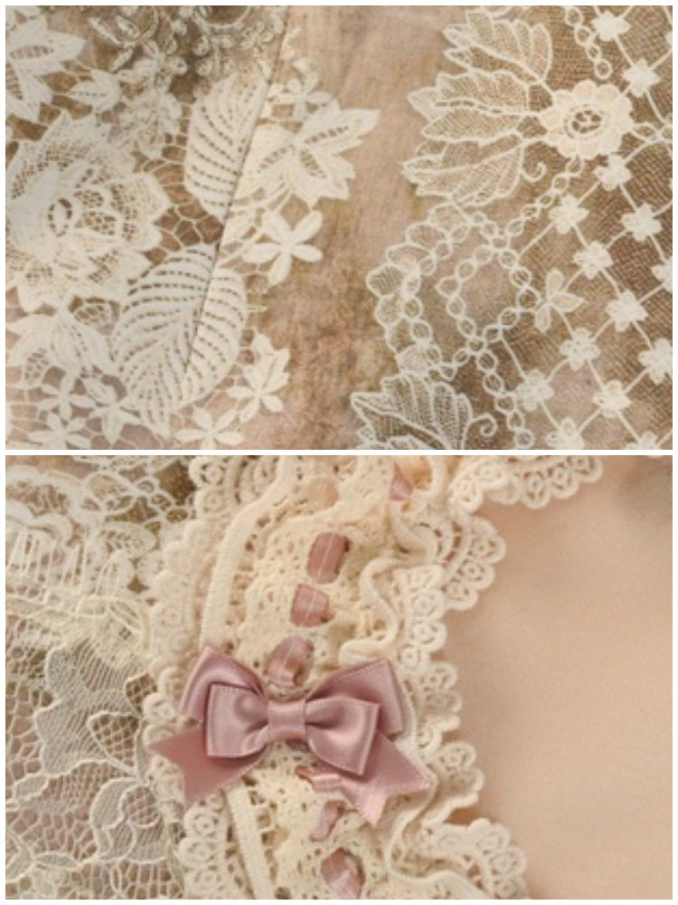 Love Lace Vintage Elegant Ribbon Skirt【s0000013574】