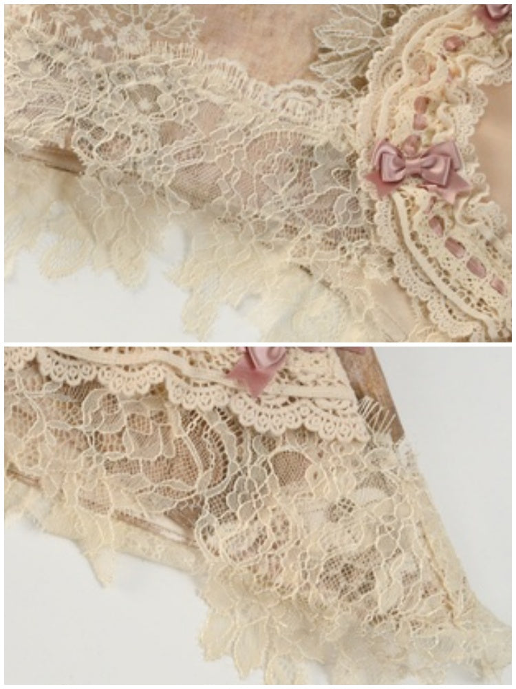 Love Lace Vintage Elegant Ribbon Skirt【s0000013574】