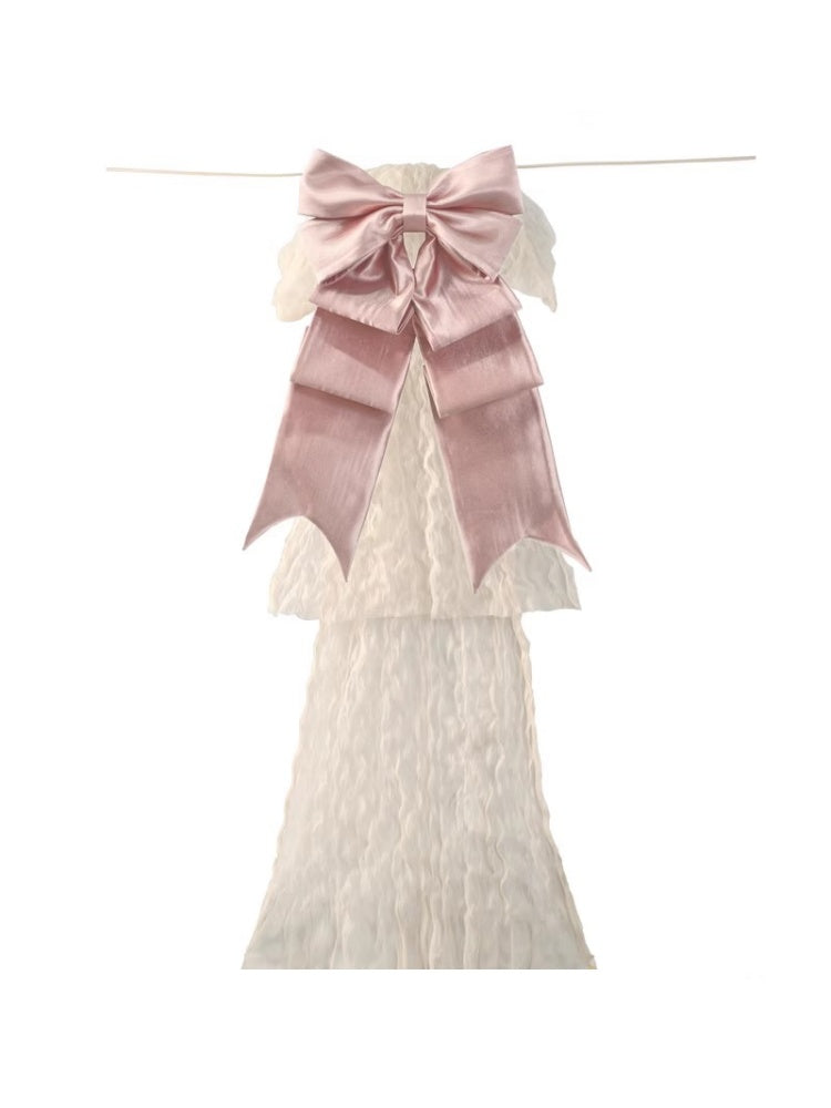 Basil French Elegant Vintage Ribbon Lace Long Trailing Skirt【s0000013577】