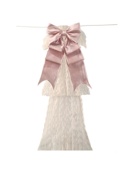 Basil French Elegant Vintage Ribbon Lace Long Trailing Skirt【s0000013577】