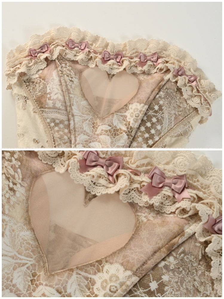 Love Fishbone Corset Rococo French Tunic Trim Tops【s0000013578】
