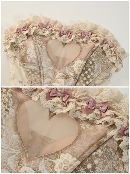 Love Fishbone Corset Rococo French Tunic Trim Tops【s0000013578】